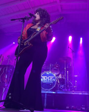 Hannah Dasher performing on her tour. 